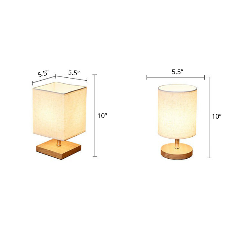 Stylish Minimalist Table Lamp - LinenWood-Round-Nora Luxe