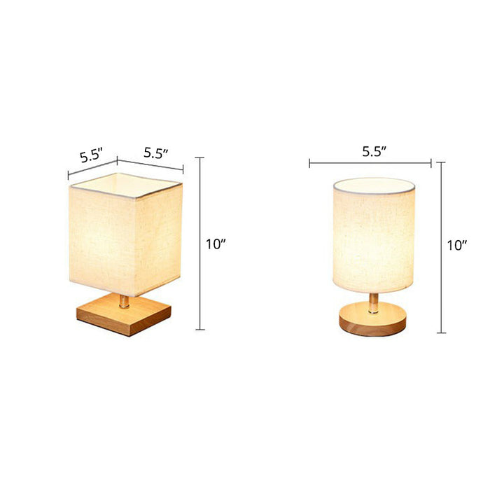 Stylish Minimalist Table Lamp - LinenWood-Round-Nora Luxe
