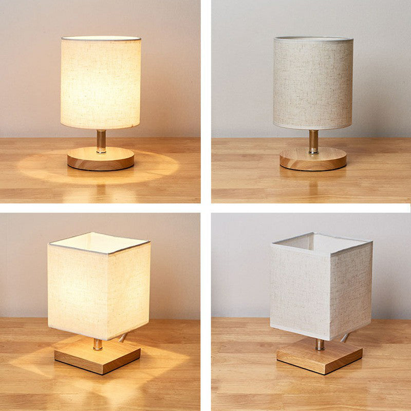 Stylish Minimalist Table Lamp - LinenWood-Round-Nora Luxe