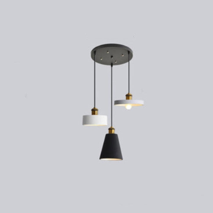 Stylish Morandi Design LED Pendant Light - MoraGlow-3 Heads-Round Ceiling Plate-Nora Luxe