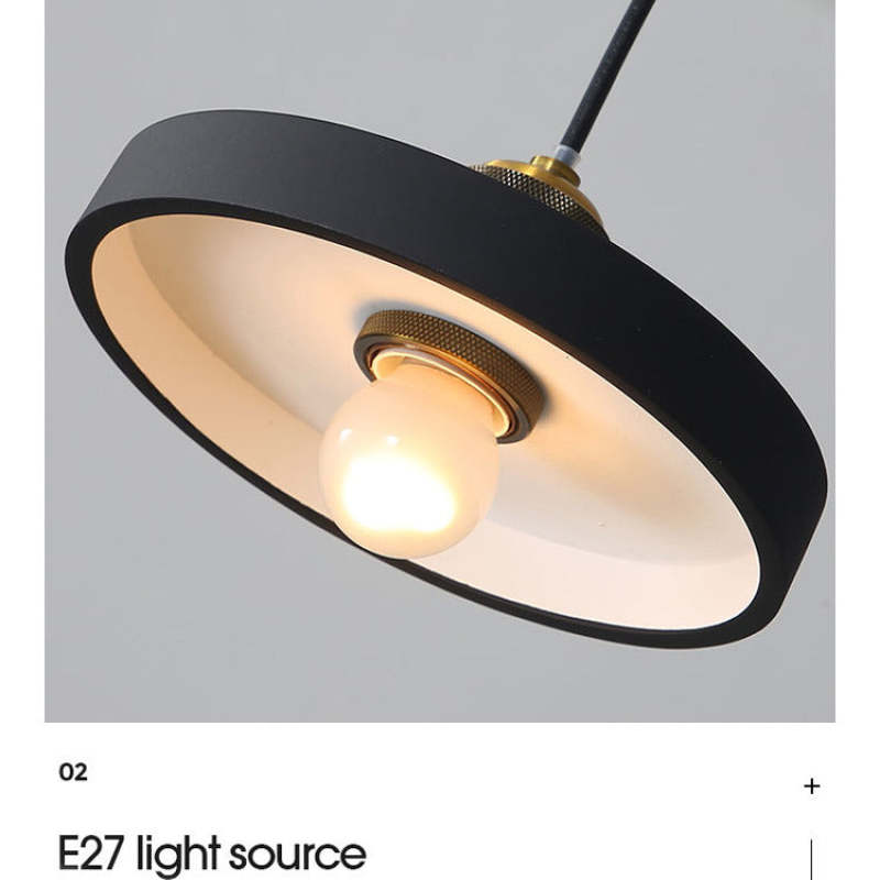 Stylish Morandi Design LED Pendant Light - MoraGlow-A-White-Nora Luxe