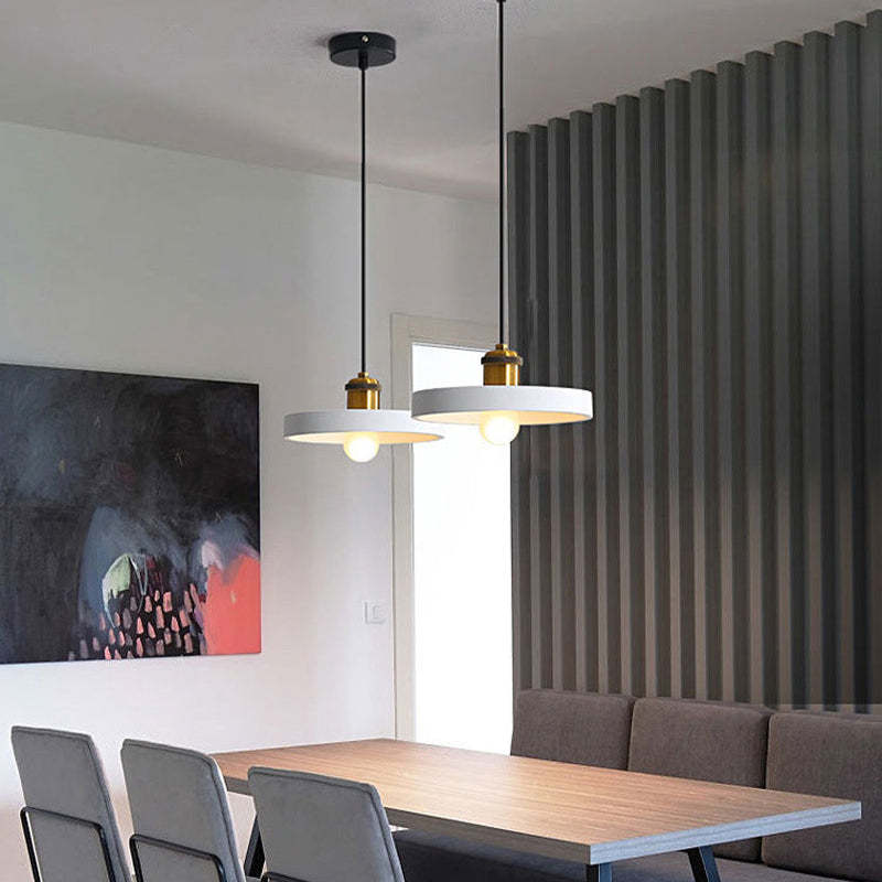 Stylish Morandi Design LED Pendant Light - MoraGlow-A-White-Nora Luxe