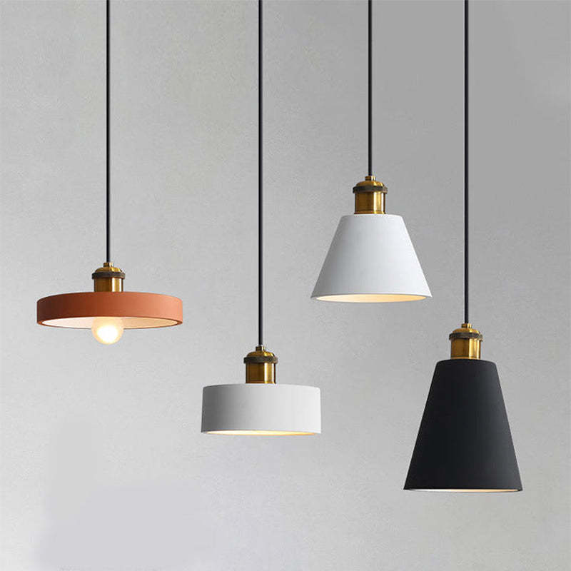 Stylish Morandi Design LED Pendant Light - MoraGlow-A-White-Nora Luxe