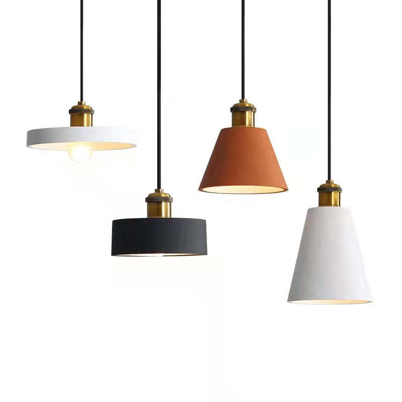 Stylish Morandi Design LED Pendant Light - MoraGlow-A-White-Nora Luxe