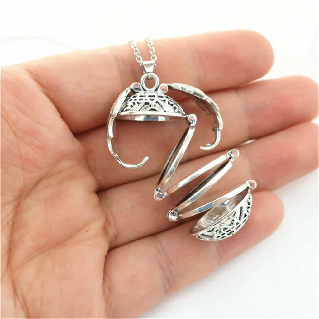 Stylish Multi-Layer Photo Locket Necklace-Antique silver-Nora Luxe