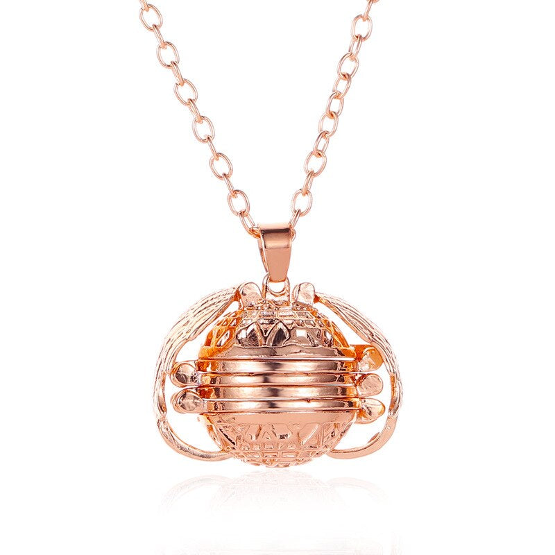 Stylish Multi-Layer Photo Locket Necklace-Rose gold-Nora Luxe