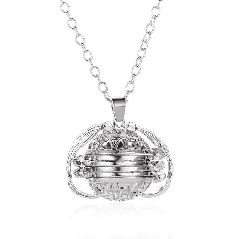 Stylish Multi-Layer Photo Locket Necklace-White gold-Nora Luxe