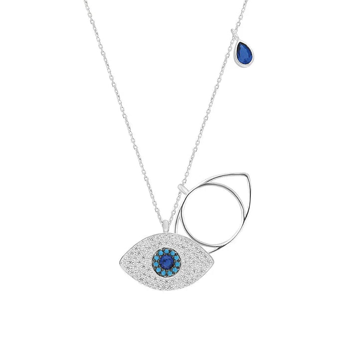 Stylish Necklace with Evil Eye - Leyla-Silver-Nora Luxe