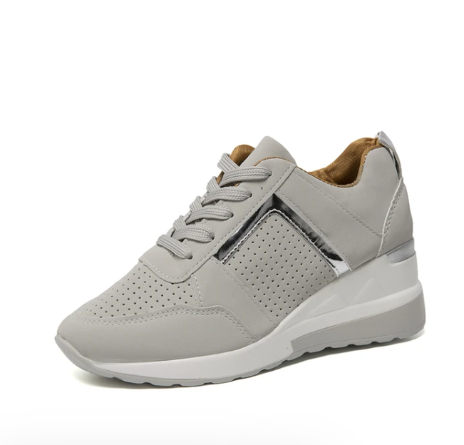 Stylish Orthopaedic Women's Sneakers - Lea-Beige-3-Nora Luxe