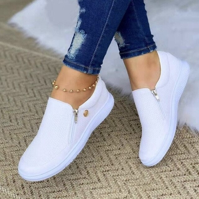 Stylish Orthopedic Women's Shoes - Elara-White-3.5-Nora Luxe