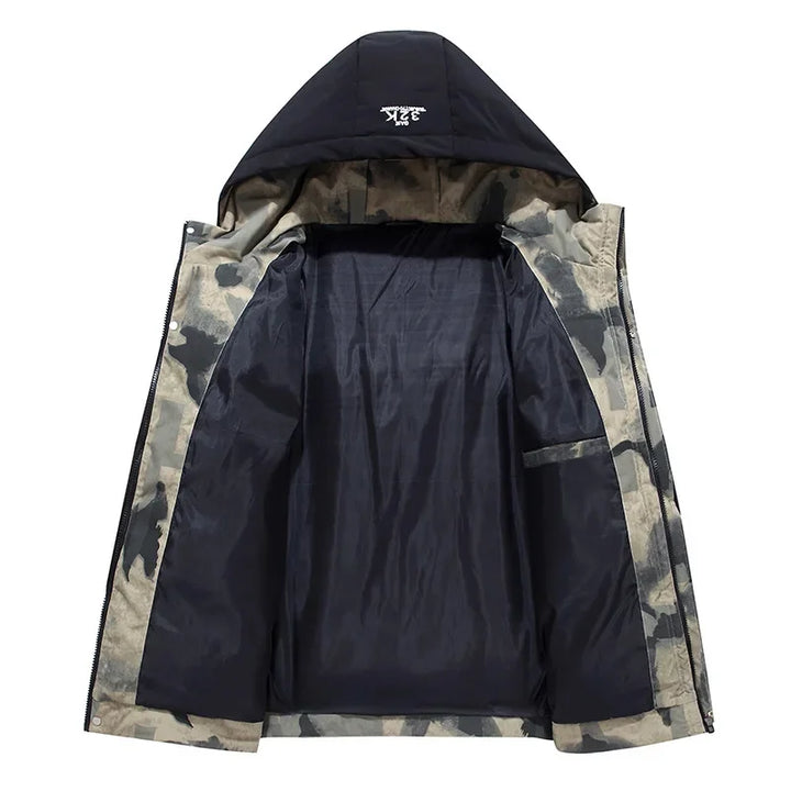 Stylish Padded Men's Winter Jacket - Milo-Black-XS-Nora Luxe
