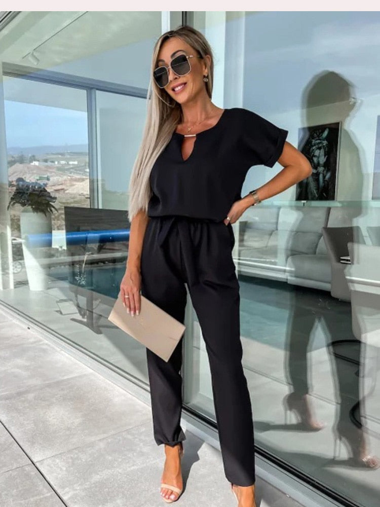 Stylish Patty Jumpsuit - Elise-Black-S-Nora Luxe