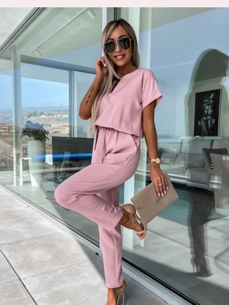 Stylish Patty Jumpsuit - Elise-Fuchsia-S-Nora Luxe