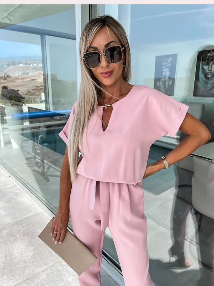 Stylish Patty Jumpsuit - Elise-Fuchsia-S-Nora Luxe