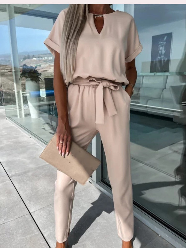 Stylish Patty Jumpsuit - Elise-Fuchsia-S-Nora Luxe