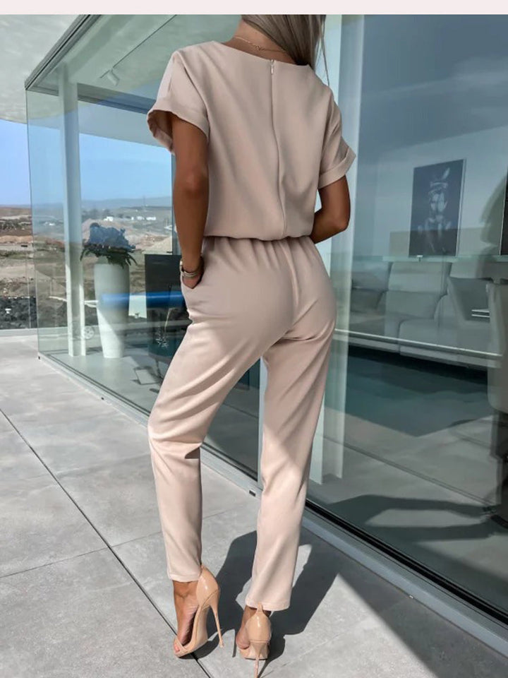Stylish Patty Jumpsuit - Elise-Fuchsia-S-Nora Luxe