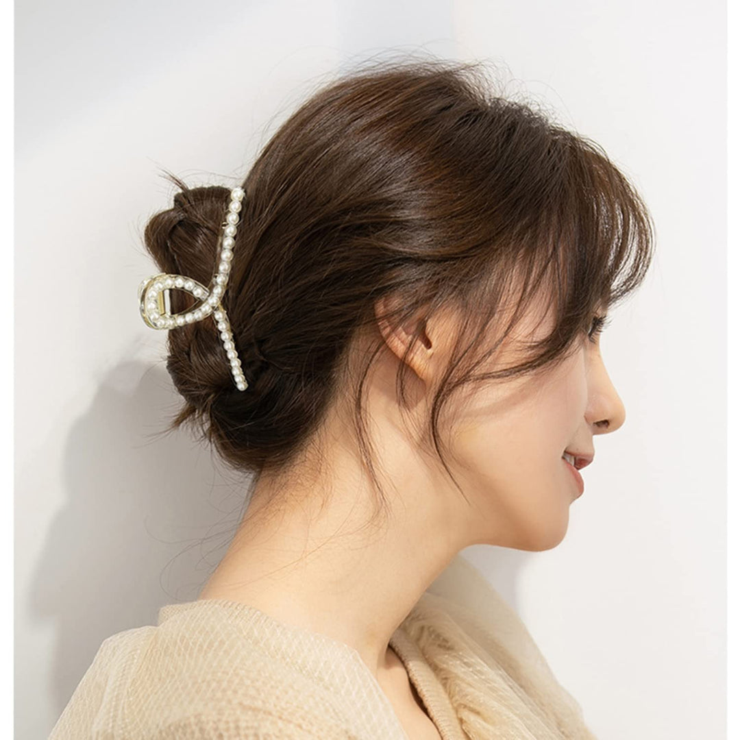 Stylish Pearl Hair Clips - 4-Pack-Set 1-Nora Luxe