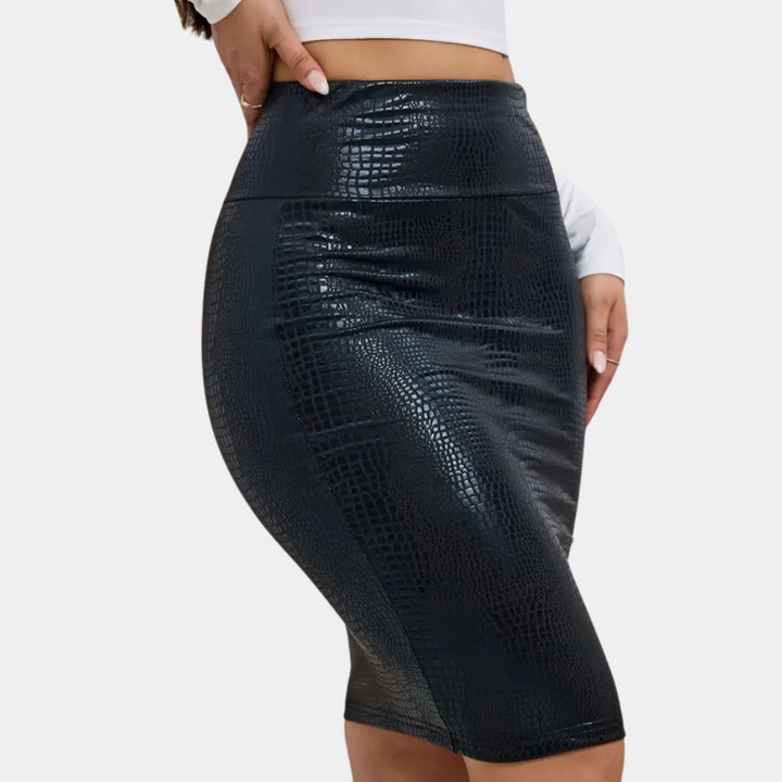 Stylish Pencil Skirt - Lena-Black-XS-Nora Luxe