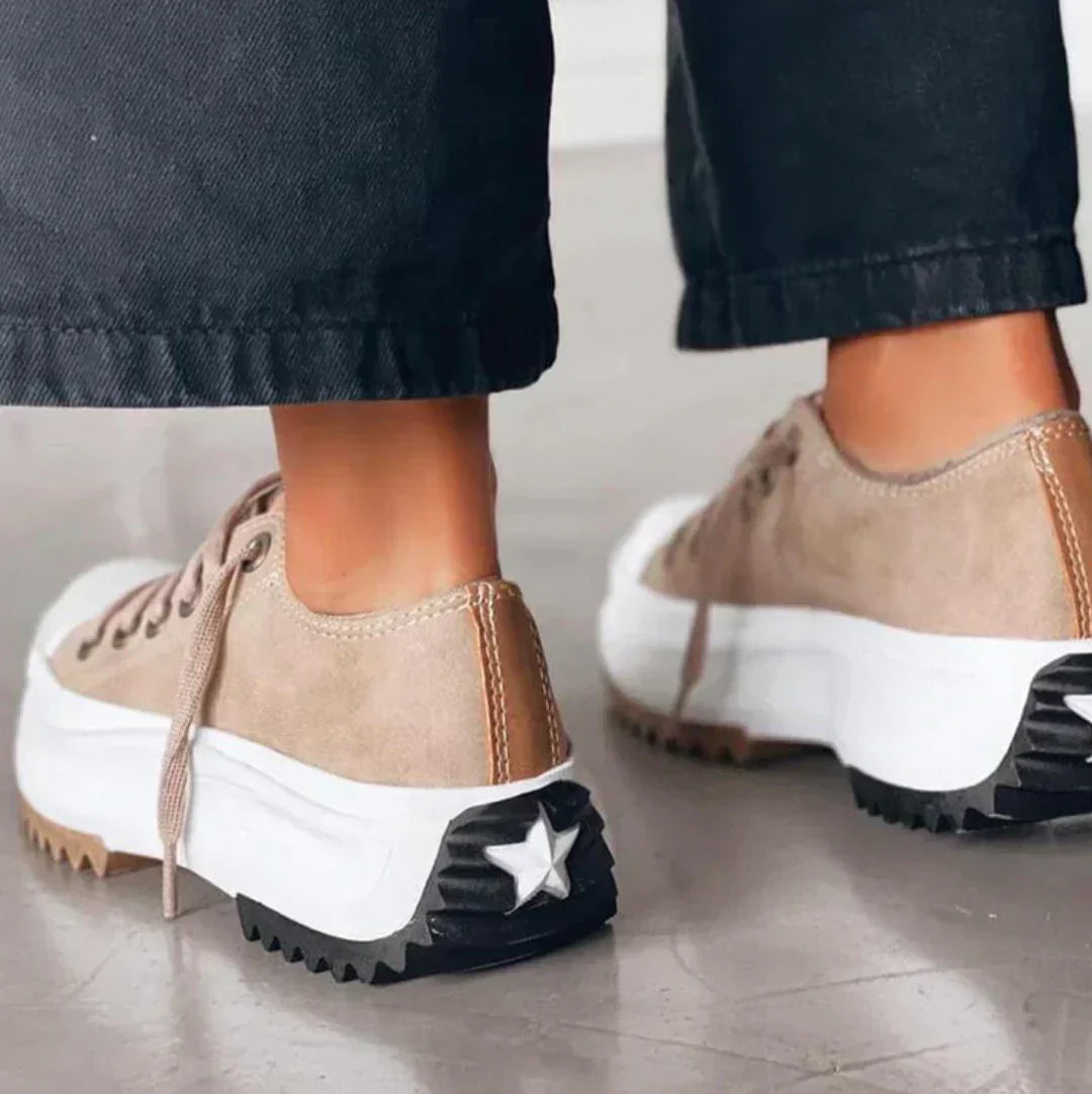 Stylish Platform Sneakers for Women - Arlette-Brown-2.5-Nora Luxe