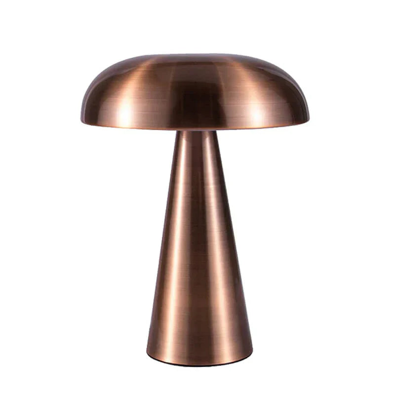 Stylish Portable Table Lamp - ShroomLite-Gold-Nora Luxe