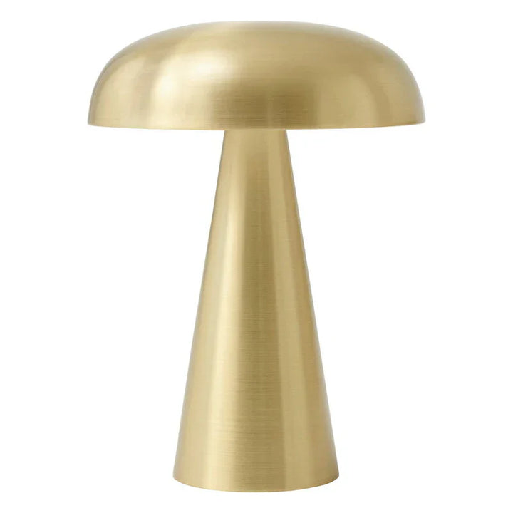 Stylish Portable Table Lamp - ShroomLite-Gold-Nora Luxe