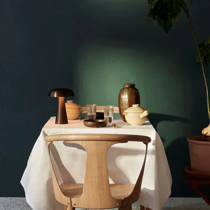 Stylish Portable Table Lamp - ShroomLite-Gold-Nora Luxe