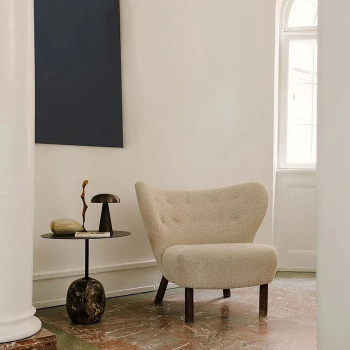 Stylish Portable Table Lamp - ShroomLite-Gold-Nora Luxe