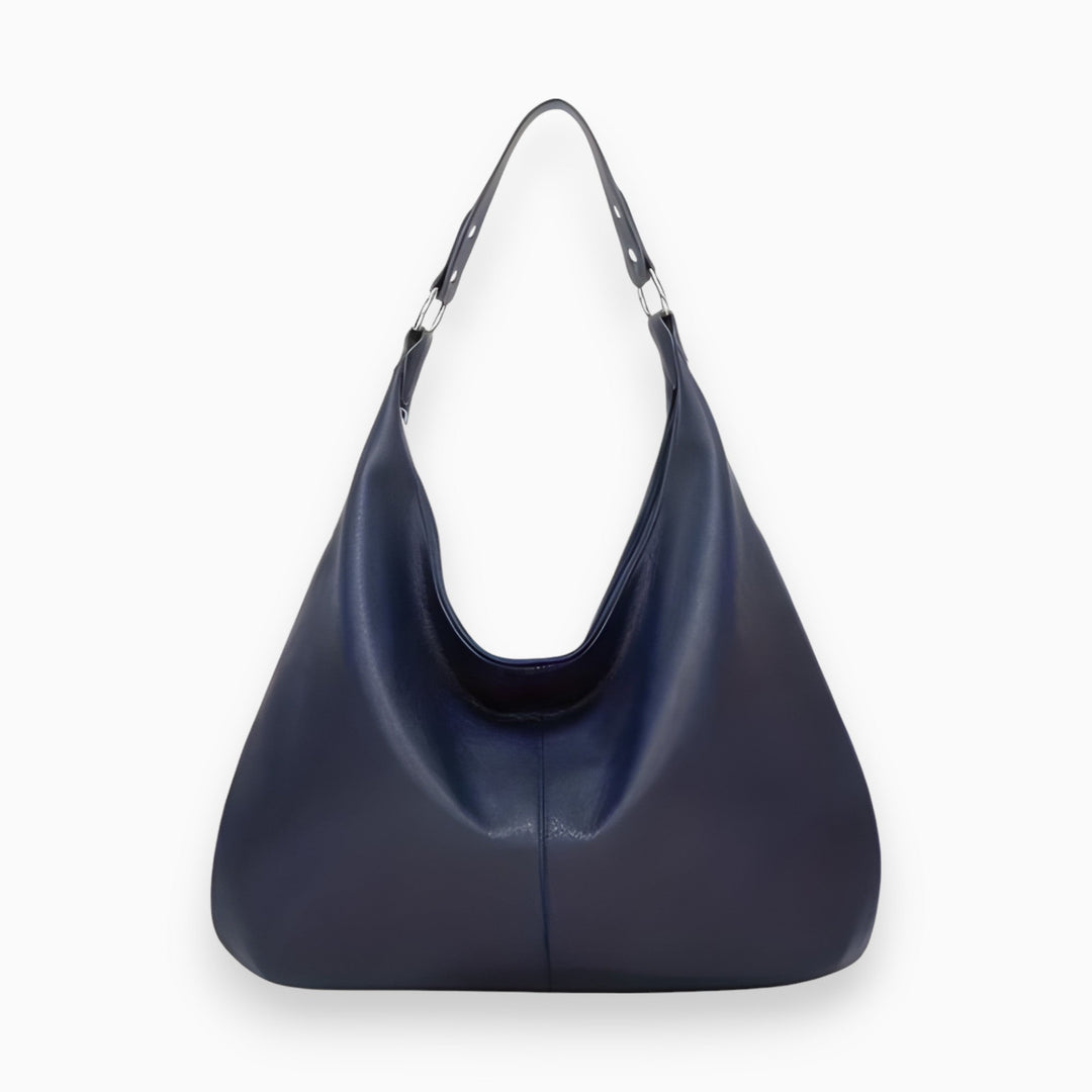 Stylish PU Leather Handbag - Bella-Blue-Nora Luxe