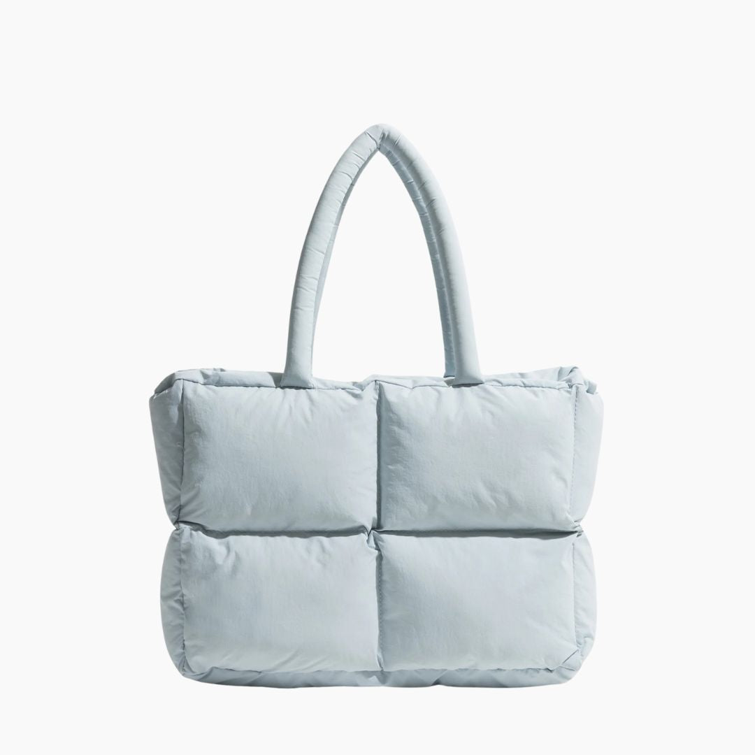 Stylish Puffer Shoulder Bag - Aurora-Baby blue-Nora Luxe