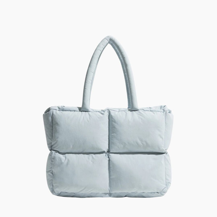 Stylish Puffer Shoulder Bag - Aurora-Baby blue-Nora Luxe