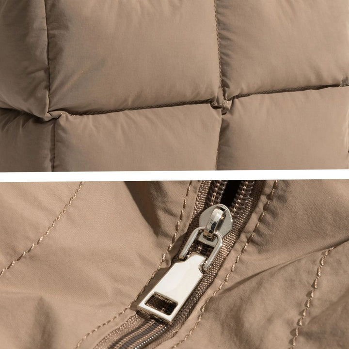 Stylish Puffer Shoulder Bag - Aurora-Brown-Nora Luxe