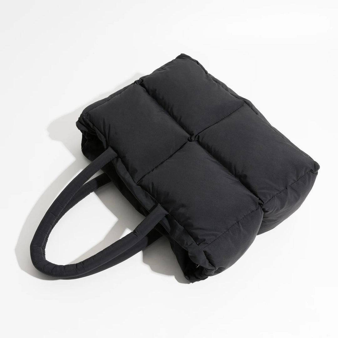 Stylish Puffer Shoulder Bag - Aurora-Brown-Nora Luxe