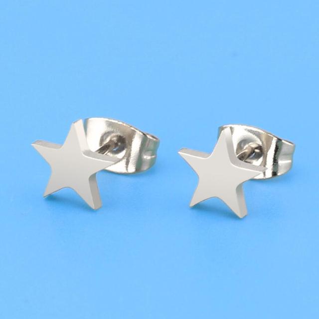 Stylish Punk Stud Earrings | Bold Fashion Statement-Gold-Nora Luxe