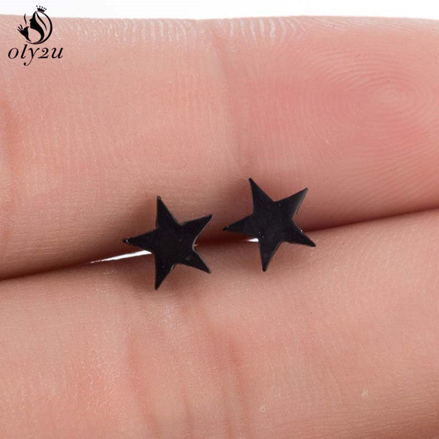 Stylish Punk Stud Earrings | Bold Fashion Statement-Gold-Nora Luxe