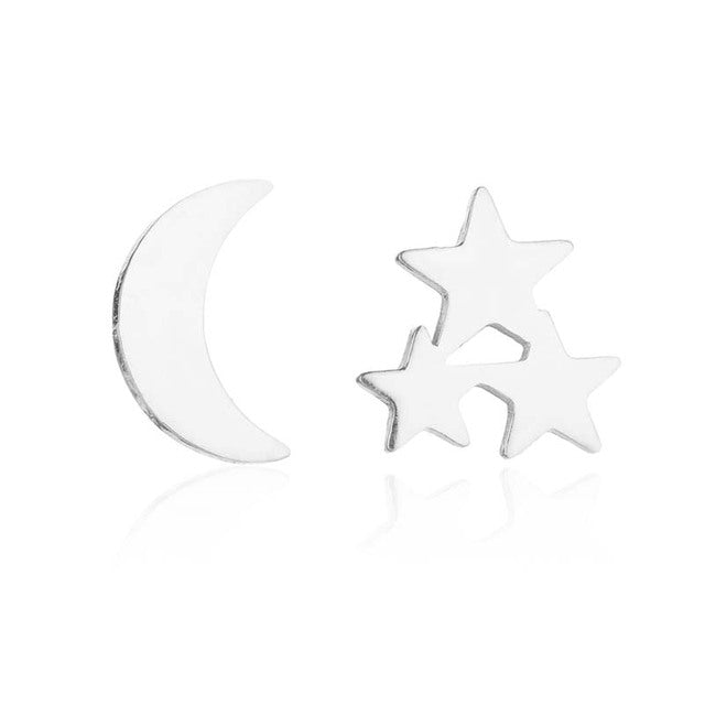 Stylish Punk Stud Earrings | Bold Fashion Statement-Gold-Nora Luxe