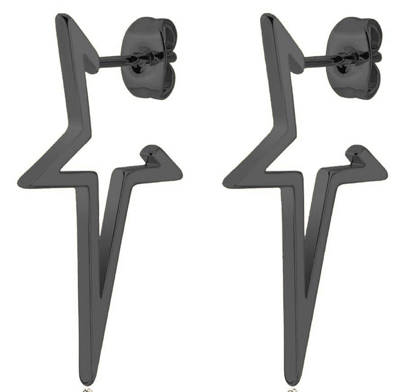 Stylish Punk Stud Earrings | Bold Fashion Statement-Gold-Nora Luxe