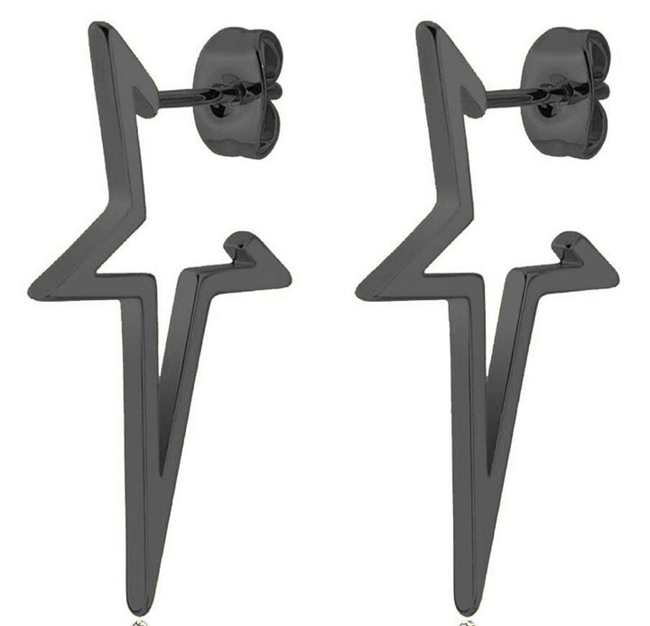 Stylish Punk Stud Earrings | Bold Fashion Statement-Gold-Nora Luxe