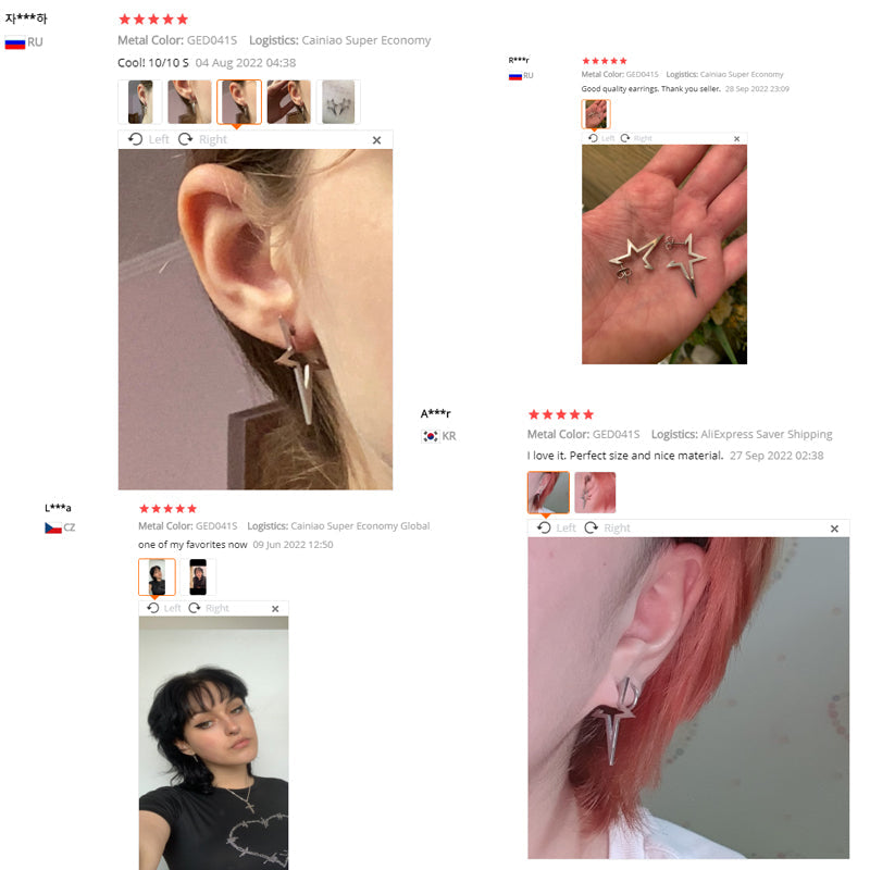 Stylish Punk Stud Earrings | Bold Fashion Statement-Gold-Nora Luxe