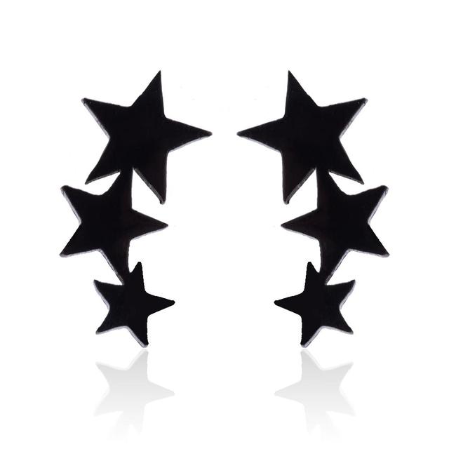 Stylish Punk Stud Earrings | Bold Fashion Statement-Gold-Nora Luxe
