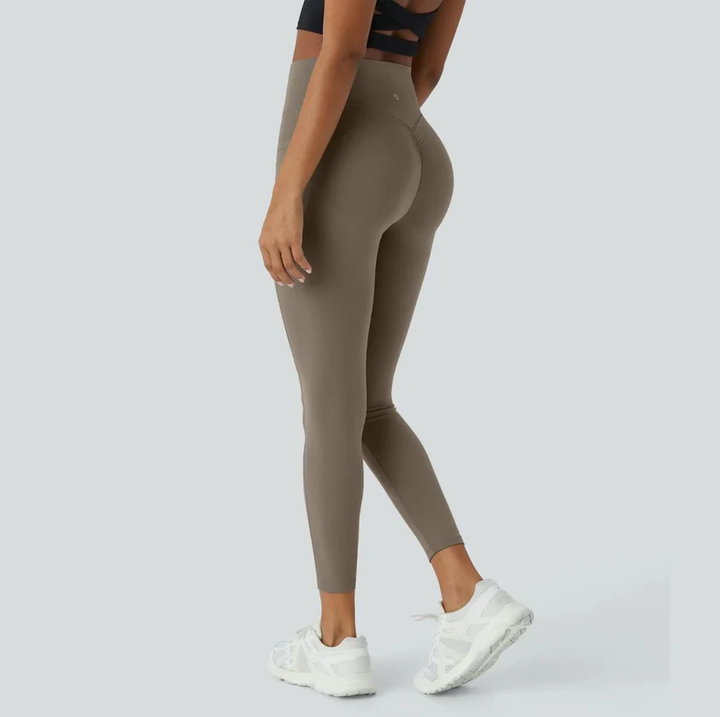 Stylish Push-Up Legging – Mila | Instantly lifting effect-S-Brown-Nora Luxe