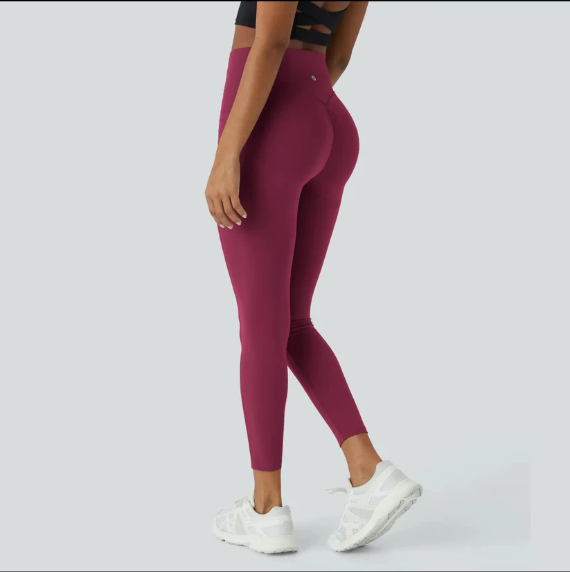Stylish Push-Up Legging – Mila | Instantly lifting effect-S-Dark red-Nora Luxe