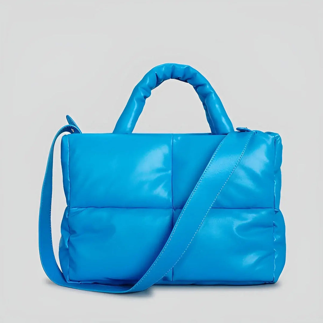 Stylish Quilted Ladies Designer Bags - Sofia-Blue-Nora Luxe