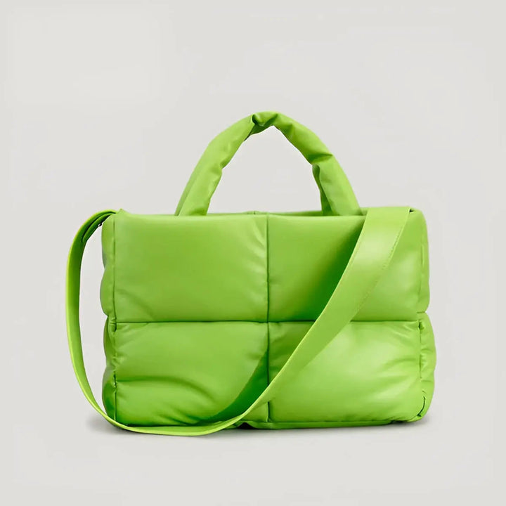 Stylish Quilted Ladies Designer Bags - Sofia-Light green-Nora Luxe