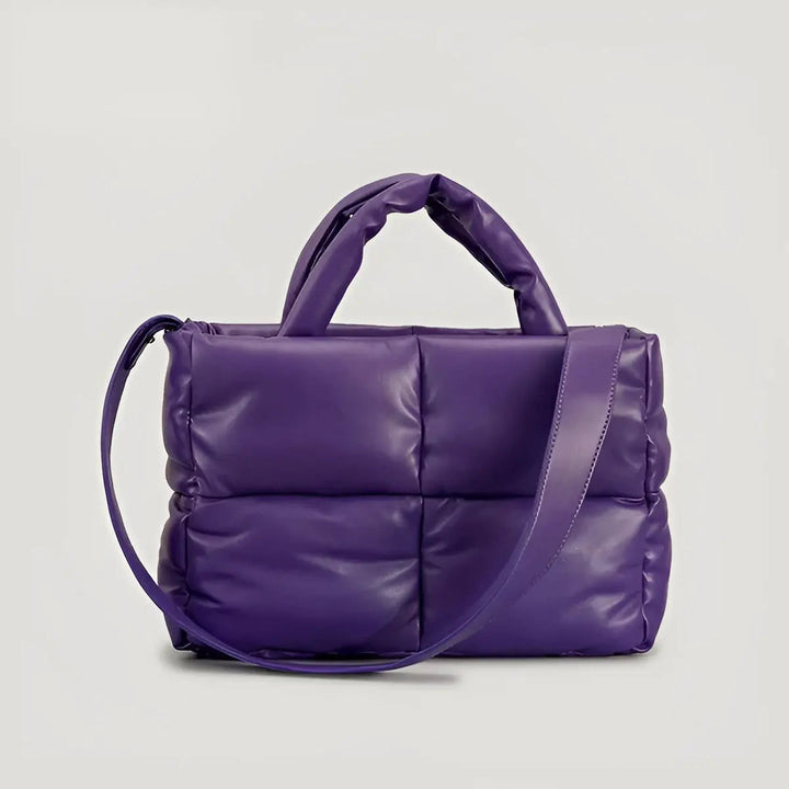 Stylish Quilted Ladies Designer Bags - Sofia-Purple-Nora Luxe