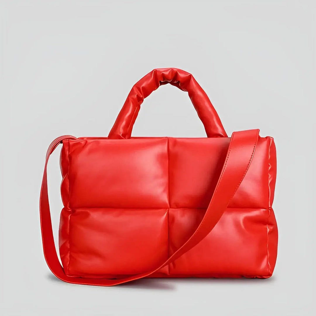 Stylish Quilted Ladies Designer Bags - Sofia-Red-Nora Luxe