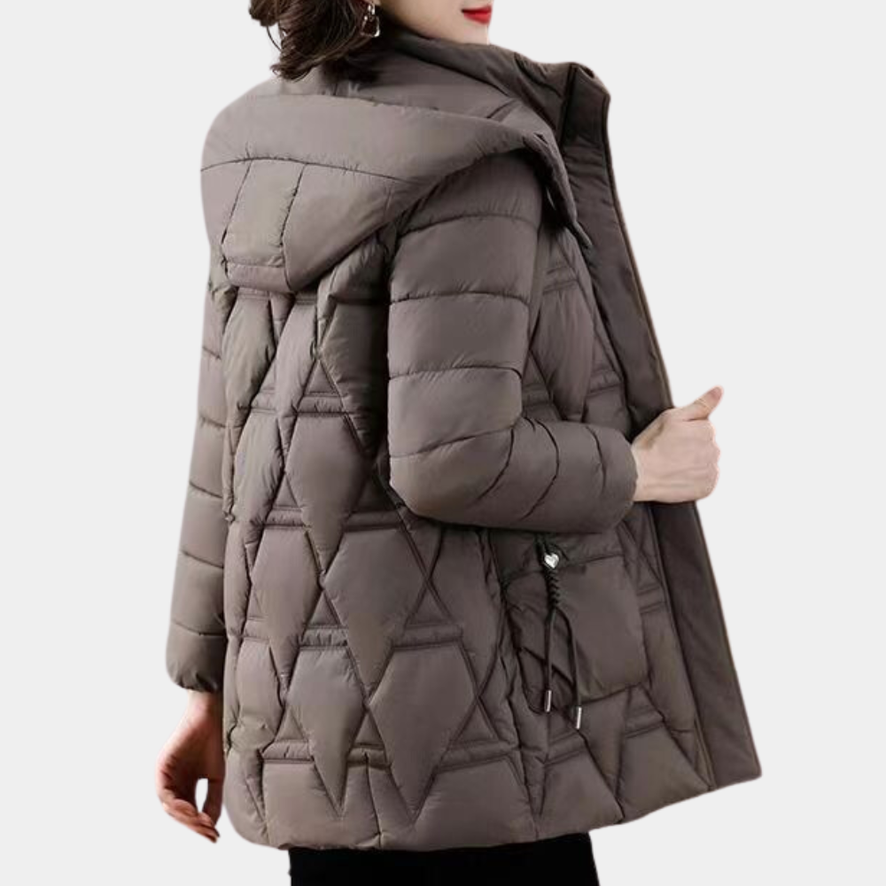 Stylish Quilted Ladies Jacket - Romy-Black-XS-Nora Luxe