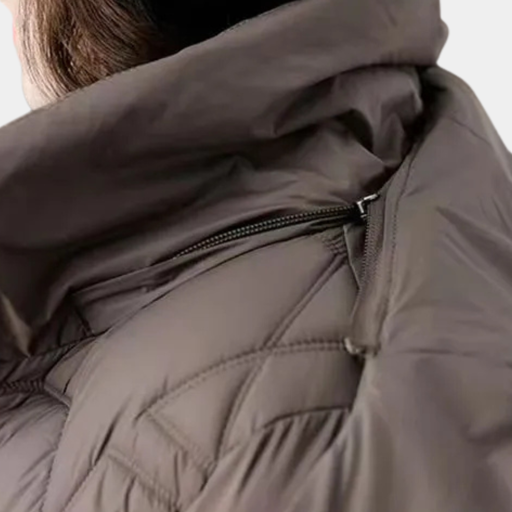 Stylish Quilted Ladies Jacket - Romy-Black-XS-Nora Luxe