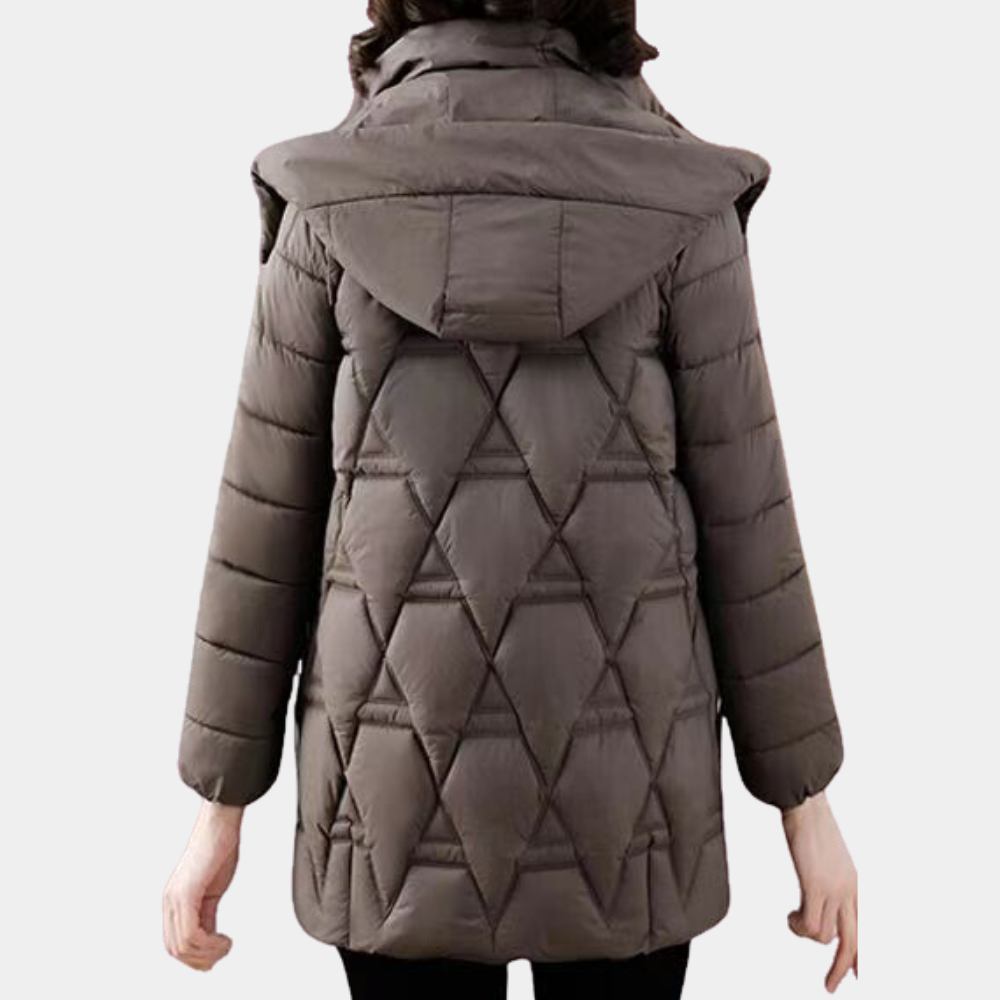 Stylish Quilted Ladies Jacket - Romy-Black-XS-Nora Luxe