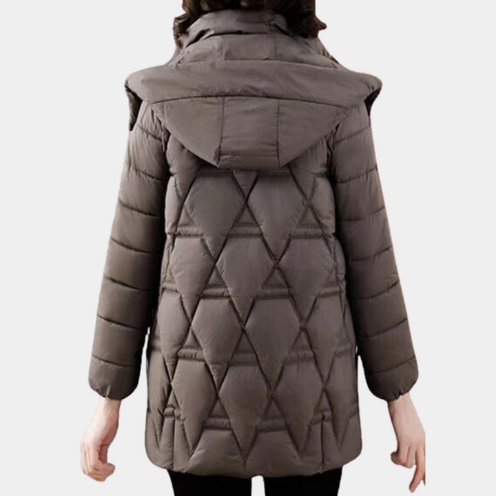 Stylish Quilted Ladies Jacket - Romy-Black-XS-Nora Luxe