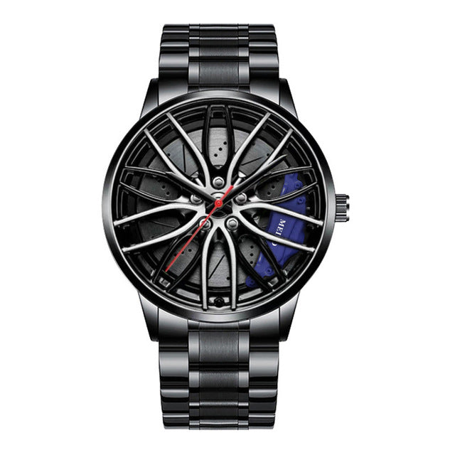 Stylish Race Car Men's Watch - RaceVision-Blue-Style 1-Nora Luxe